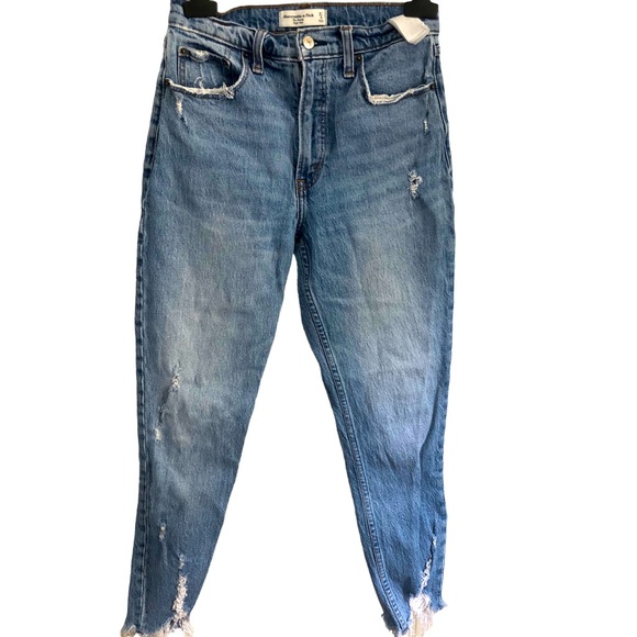 Zara The Skinny High Rise Distressed Ripped Jeans SZ 27 - Picture 6 of 15